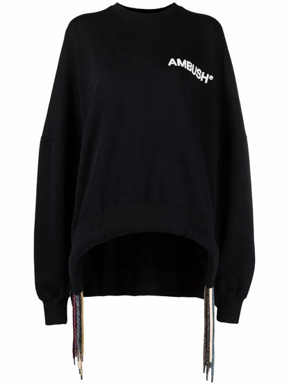 Logo-Print Drawstring Sweatshirt
