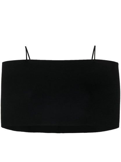 Cold-Shoulder Cropped Top