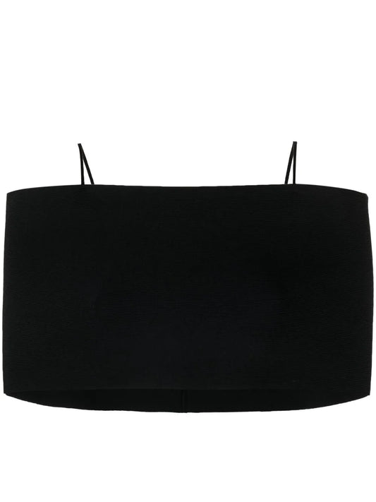 Cold-Shoulder Cropped Top