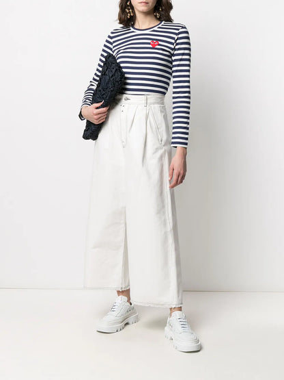 Striped Print Long-Sleeve T-Shirt
