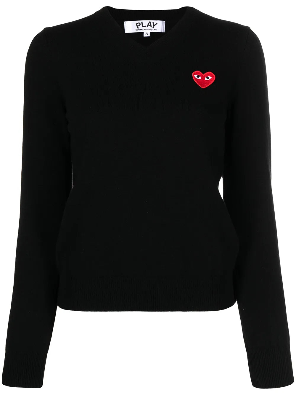 Motif V-Neck Jumper