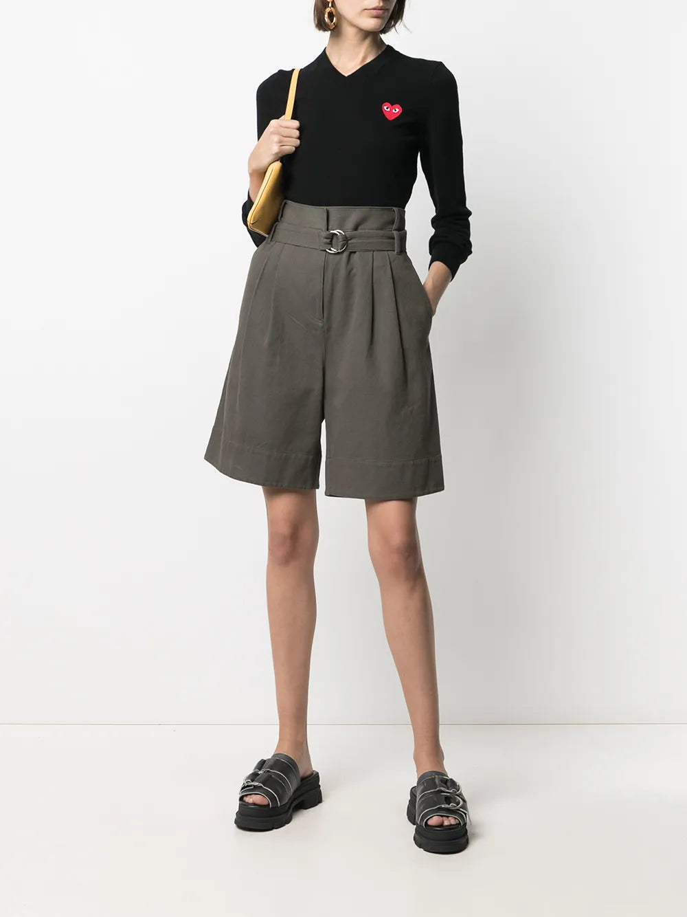 Motif V-Neck Jumper