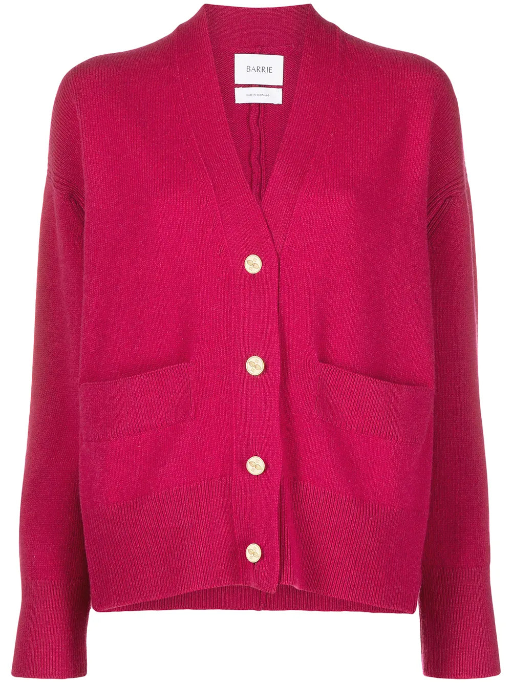 Rib-Trimmed Cashmere Cardigan
