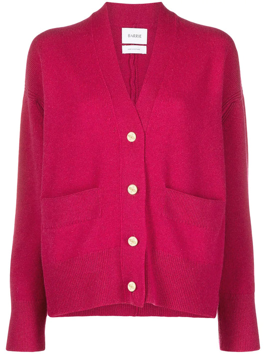 Rib-Trimmed Cashmere Cardigan
