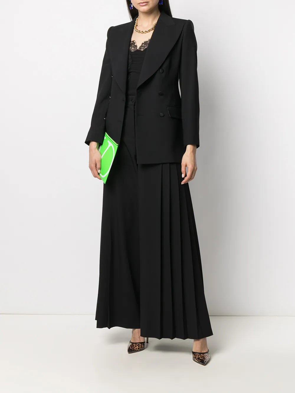 Double-Breasted Virgin Wool Blazer