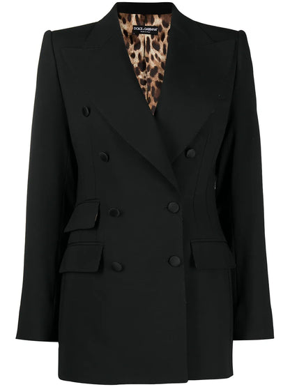 Double-Breasted Virgin Wool Blazer