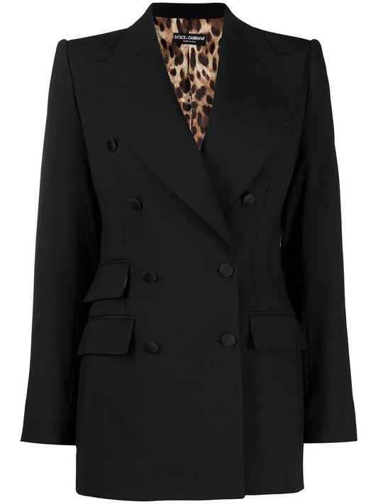 Double-Breasted Virgin Wool Blazer