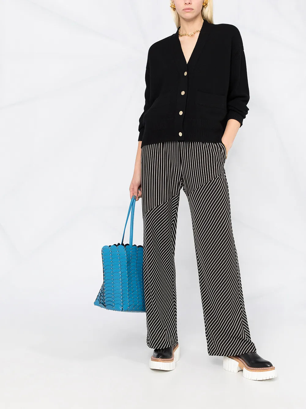 Button-Up Cashmere Cardigan