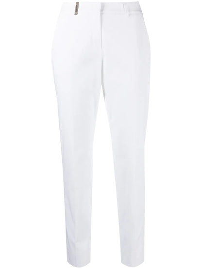 High-Waisted Tapered Trousers