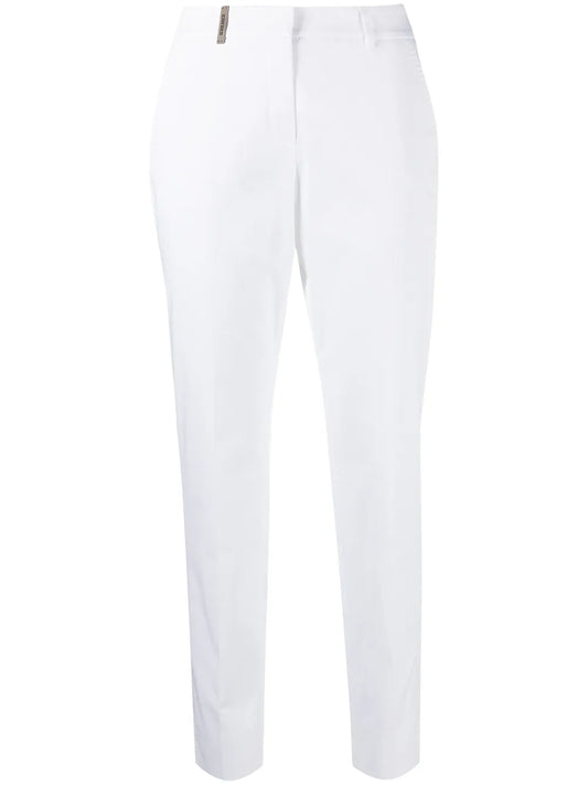 High-Waisted Tapered Trousers
