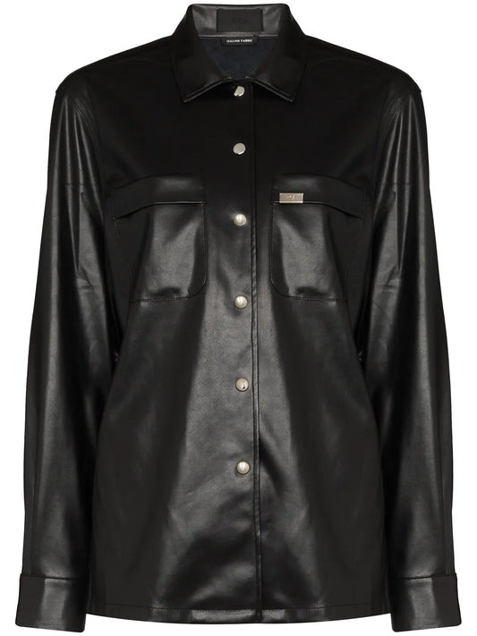 Barry Faux-Leather Shirt