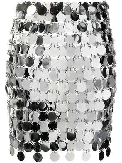 Circular-Discs Mini Skirt