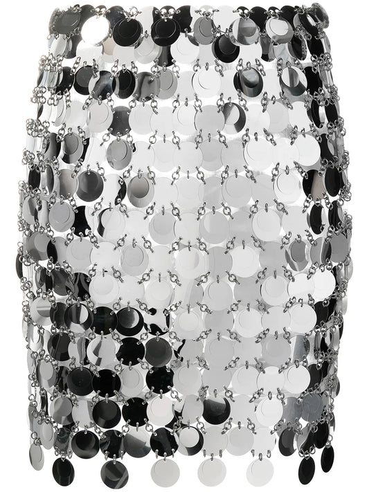 Circular-Discs Mini Skirt