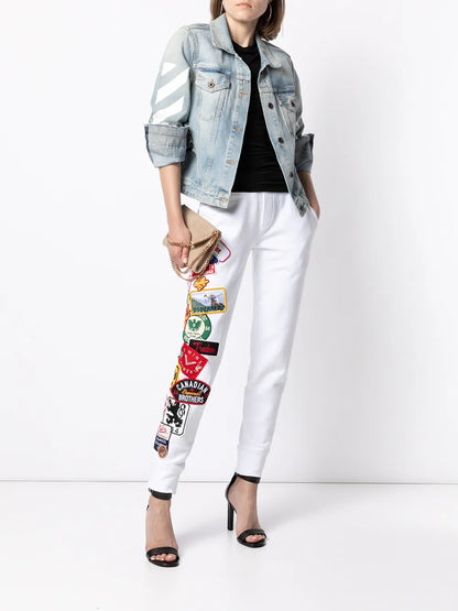Patch-Detail Track Pants