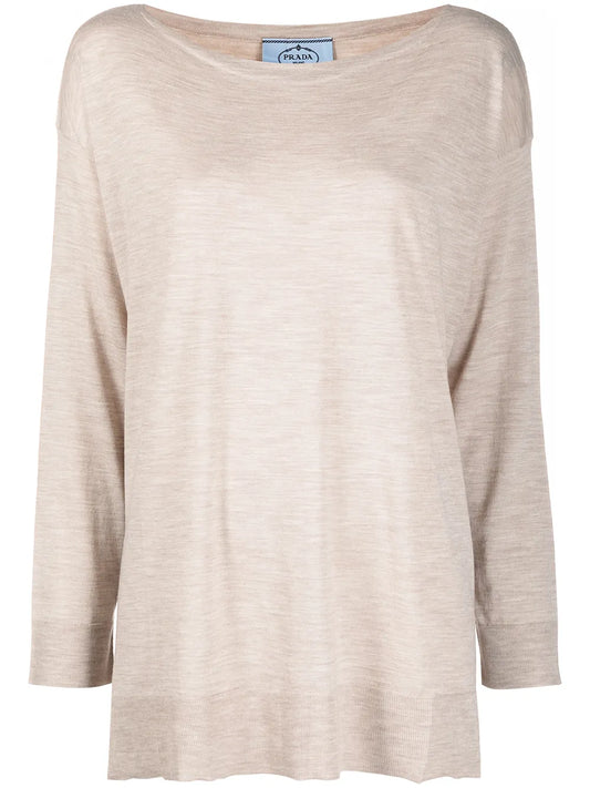 Mélange-Effect T-Shirt