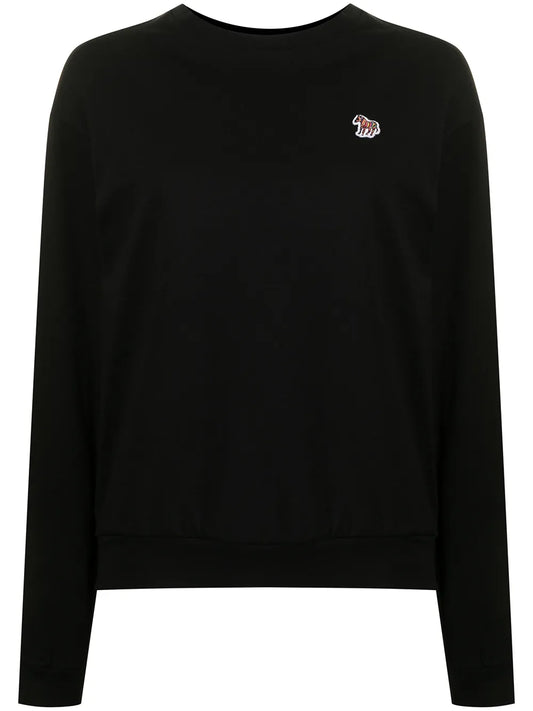 Zebra-Motif Organic-Cotton Sweater
