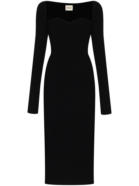 Beth Ribbed-Knit Dress