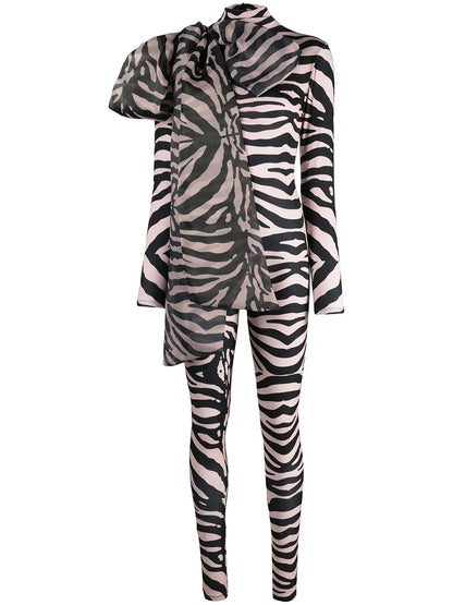 Zebra Print Stretch Bodysuit