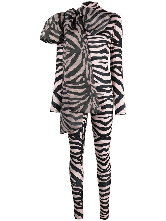 Zebra Print Stretch Bodysuit