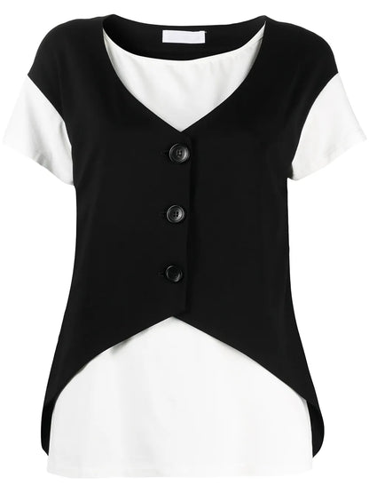 Waistcoat-Detail T-Shirt