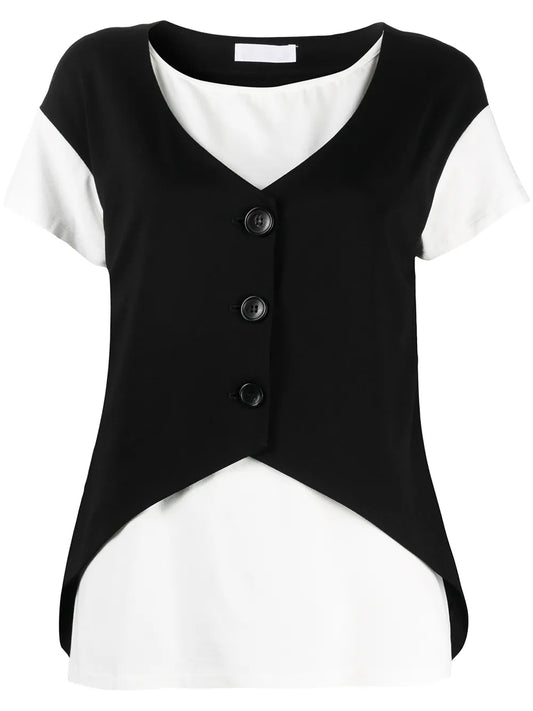 Waistcoat-Detail T-Shirt