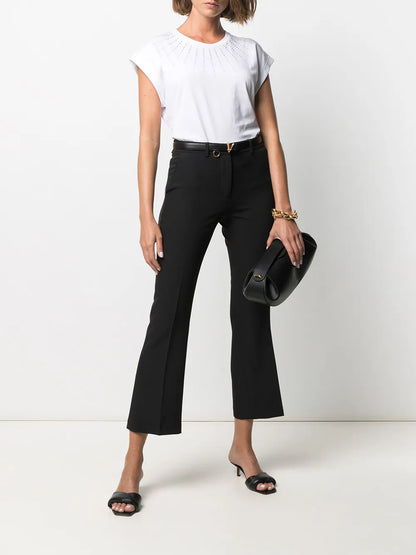 Cropped Tailored Trousers