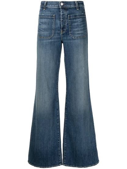 Mid-Rise Wide-Leg Trousers