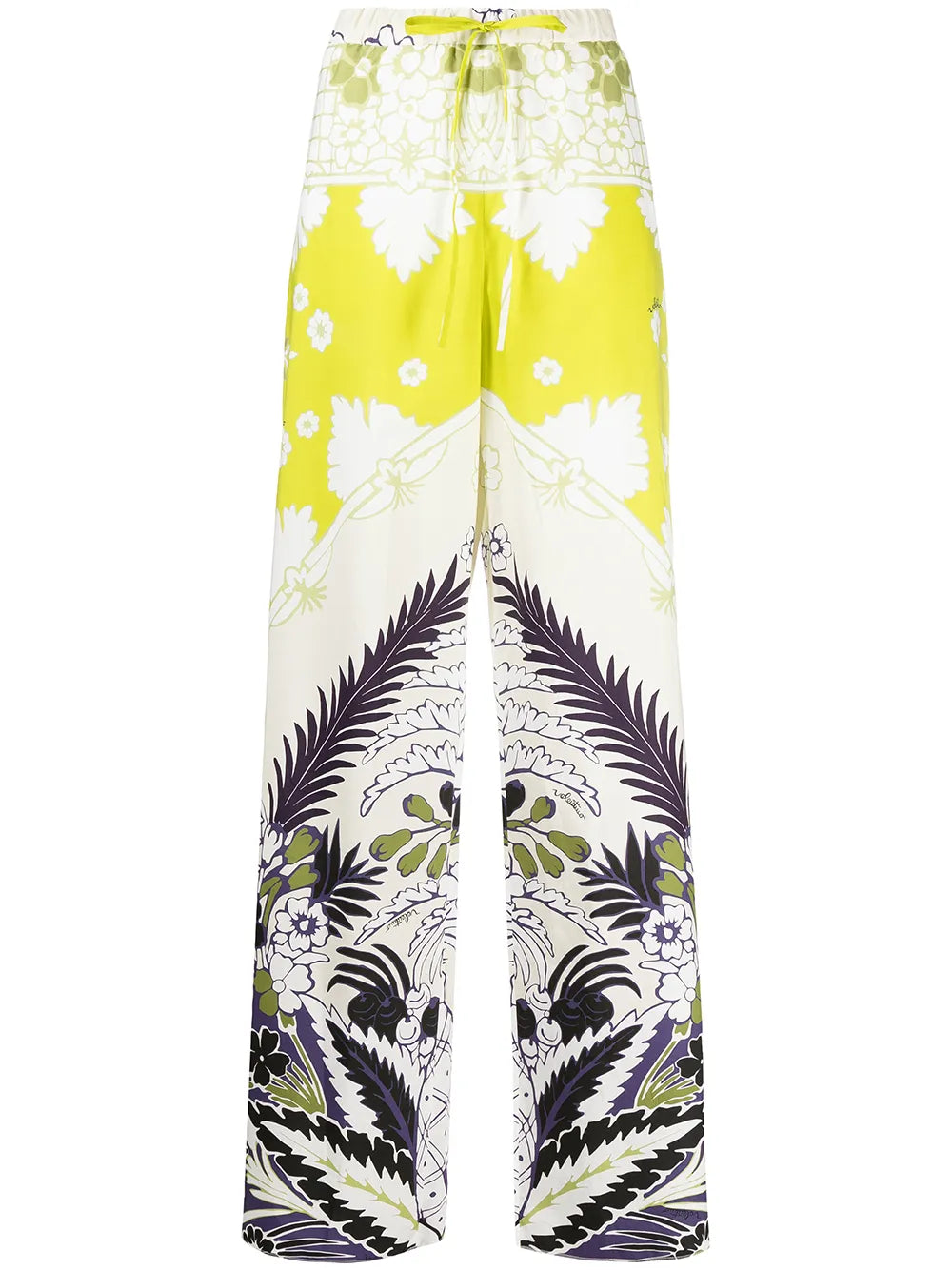 Floral-Print Trousers