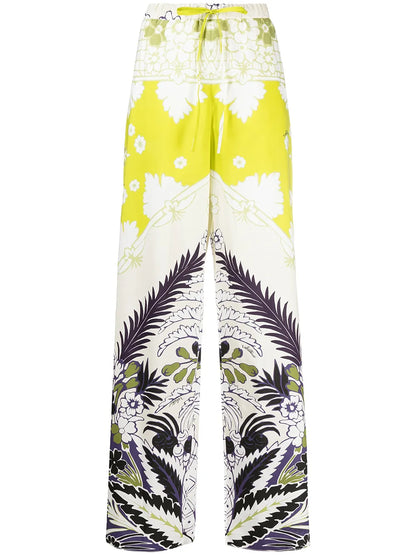 Floral-Print Trousers