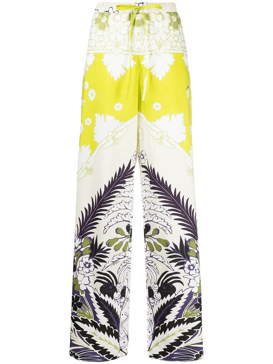 Floral-Print Trousers