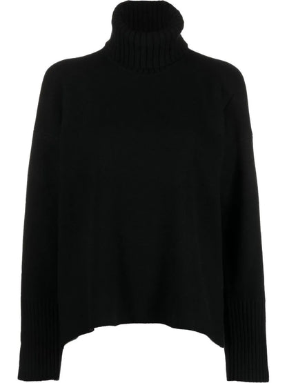 Roll-Neck Drop-Shoulder Jumper