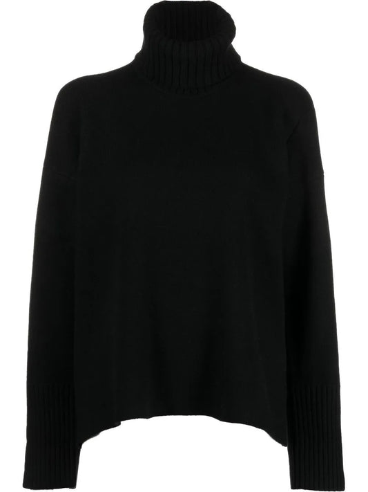 Roll-Neck Drop-Shoulder Jumper