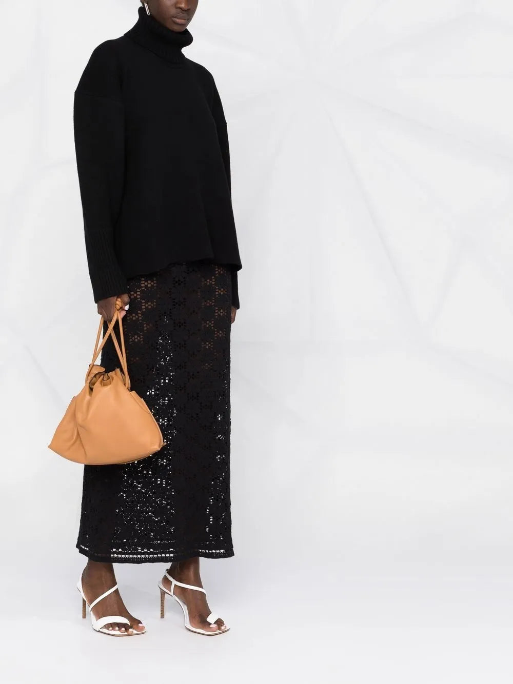 Roll-Neck Drop-Shoulder Jumper