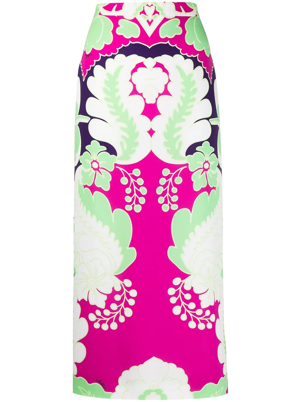 World Arazzo Print Straight Skirt
