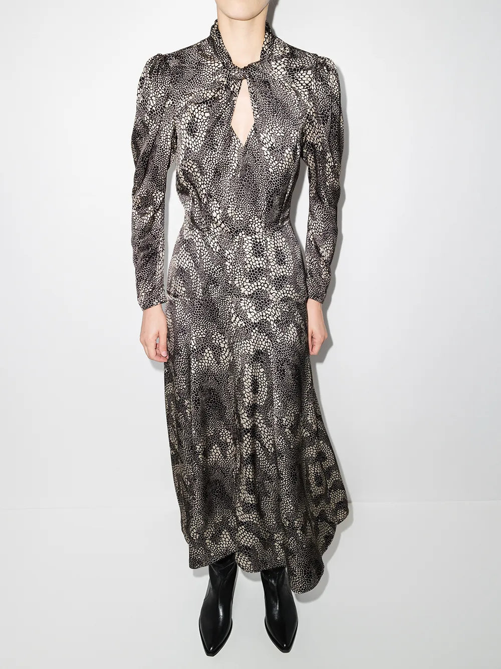 Vilma Graphic-Print Maxi Dress