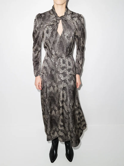Vilma Graphic-Print Maxi Dress