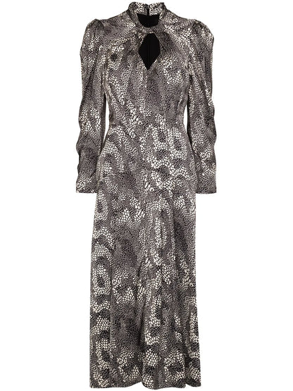 Vilma Graphic-Print Maxi Dress