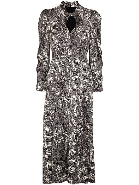 Vilma Graphic-Print Maxi Dress