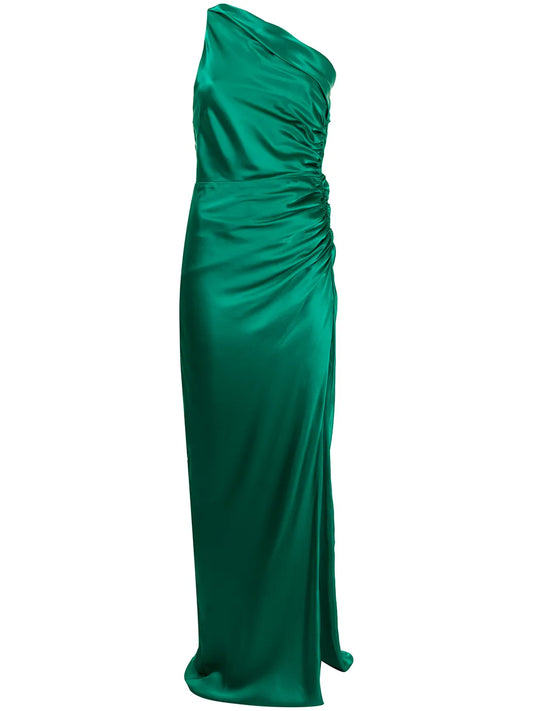 Asymmetric Gathered Gown