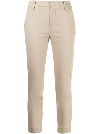 Cropped Stretch-Cotton Trousers