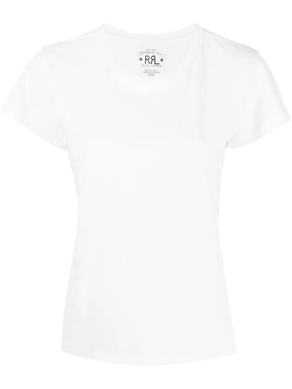 Embroidered Logo Cotton T-Shirt