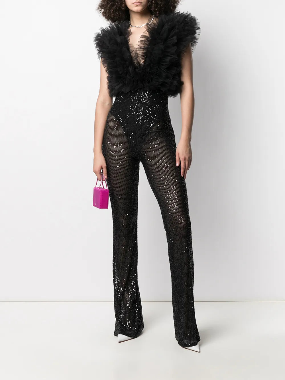 Ruffle Sleeveless Bodysuit