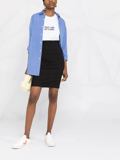 High-Waist Pencil Skirt