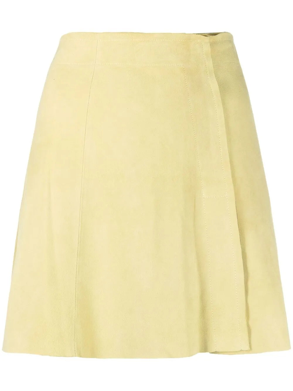 Suede A-Line Mini Skirt