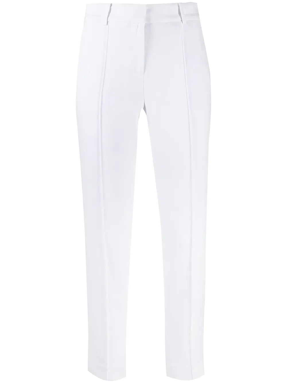 Cropped Crepe Trousers