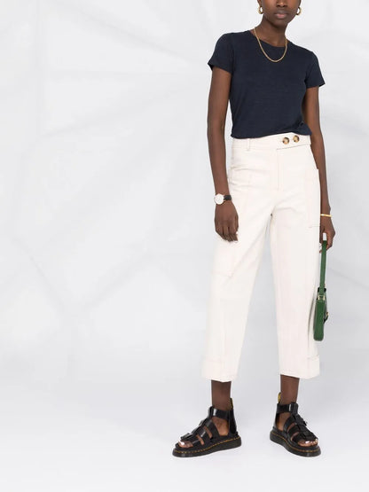 Short-Sleeved Linen T-Shirt