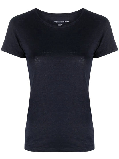 Short-Sleeved Linen T-Shirt