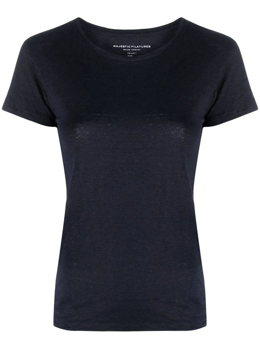 Short-Sleeved Linen T-Shirt
