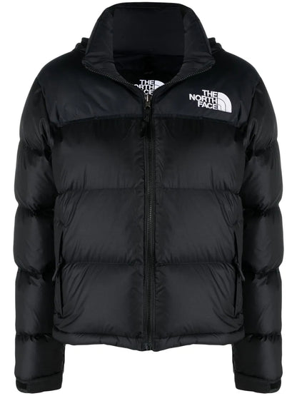 Embroidered-Logo Puffer Jacket
