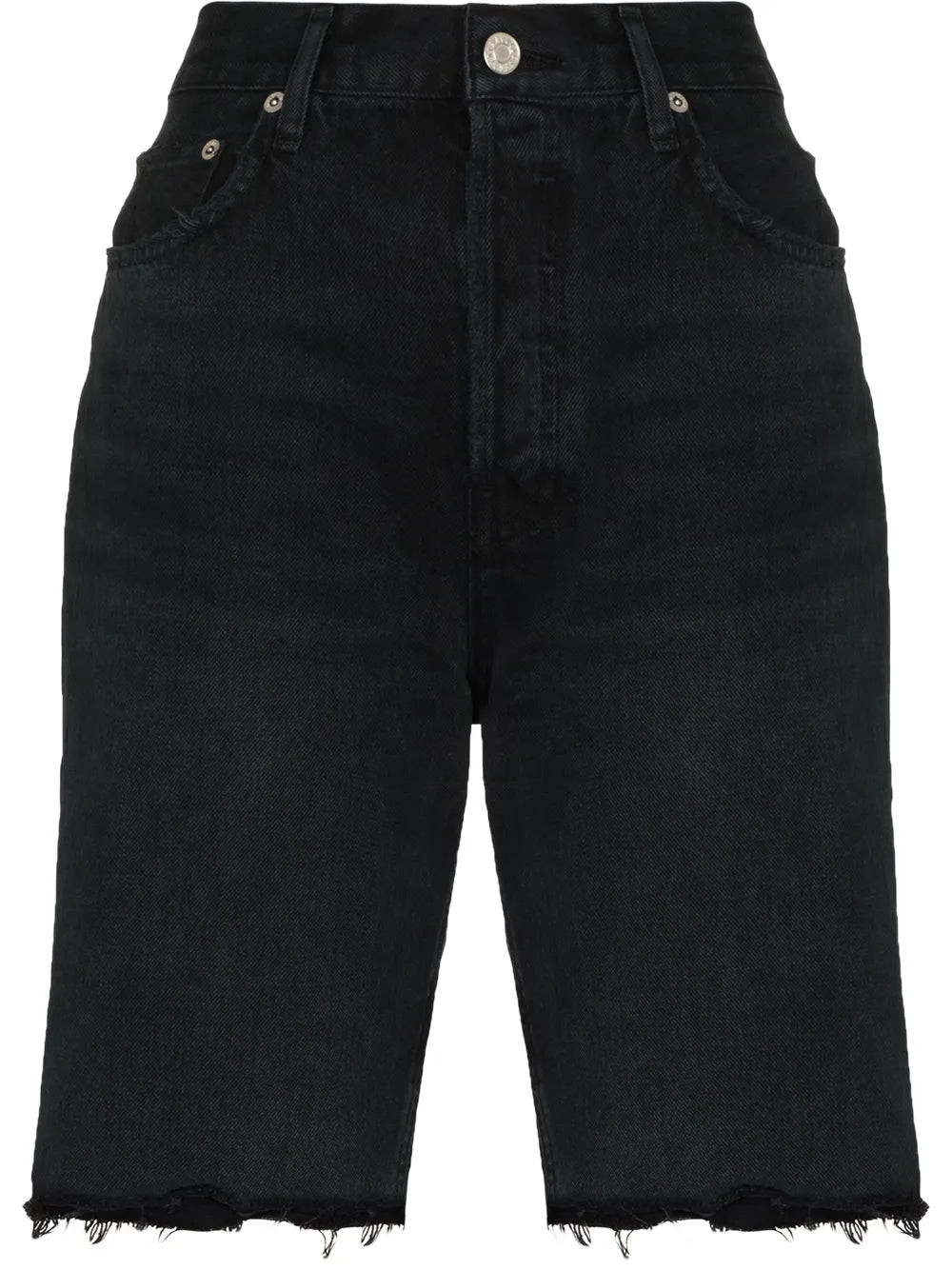 Knee-Length Denim Shorts